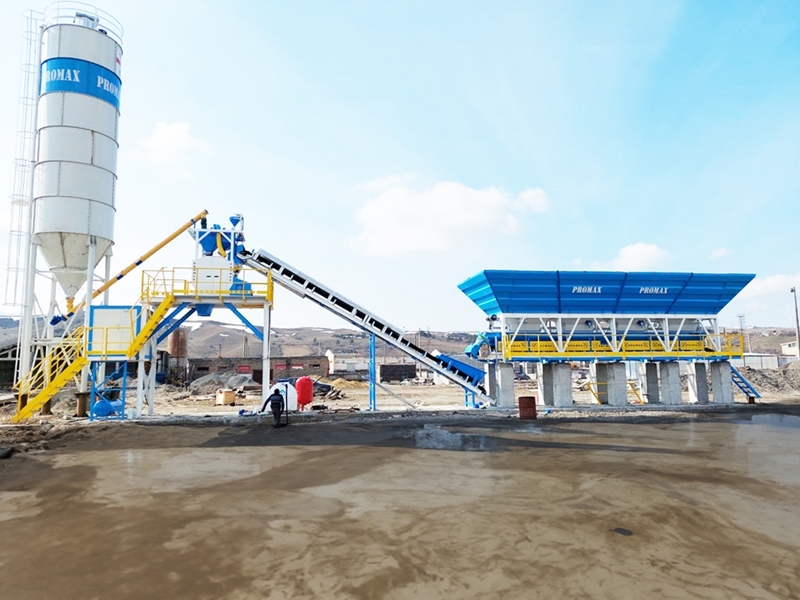 60m³/h Compact Concrete Batching Plant